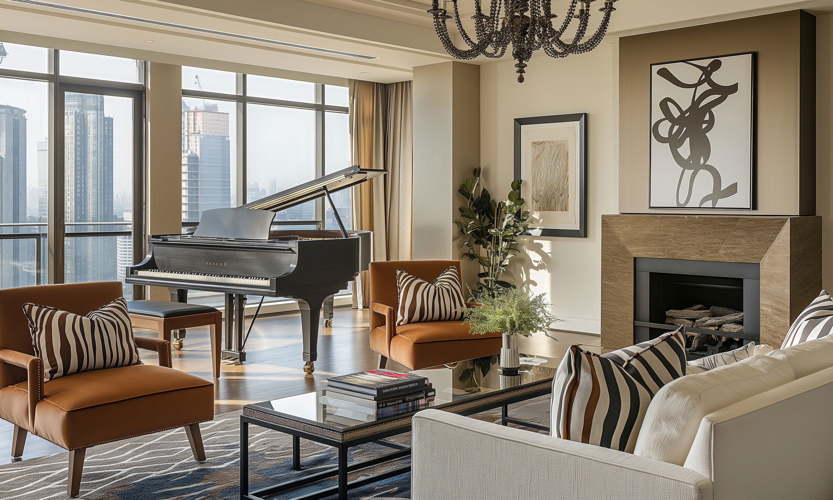 Before &amp; After: Luxury NYC Condo Interior Design by affordable New York interior decorators